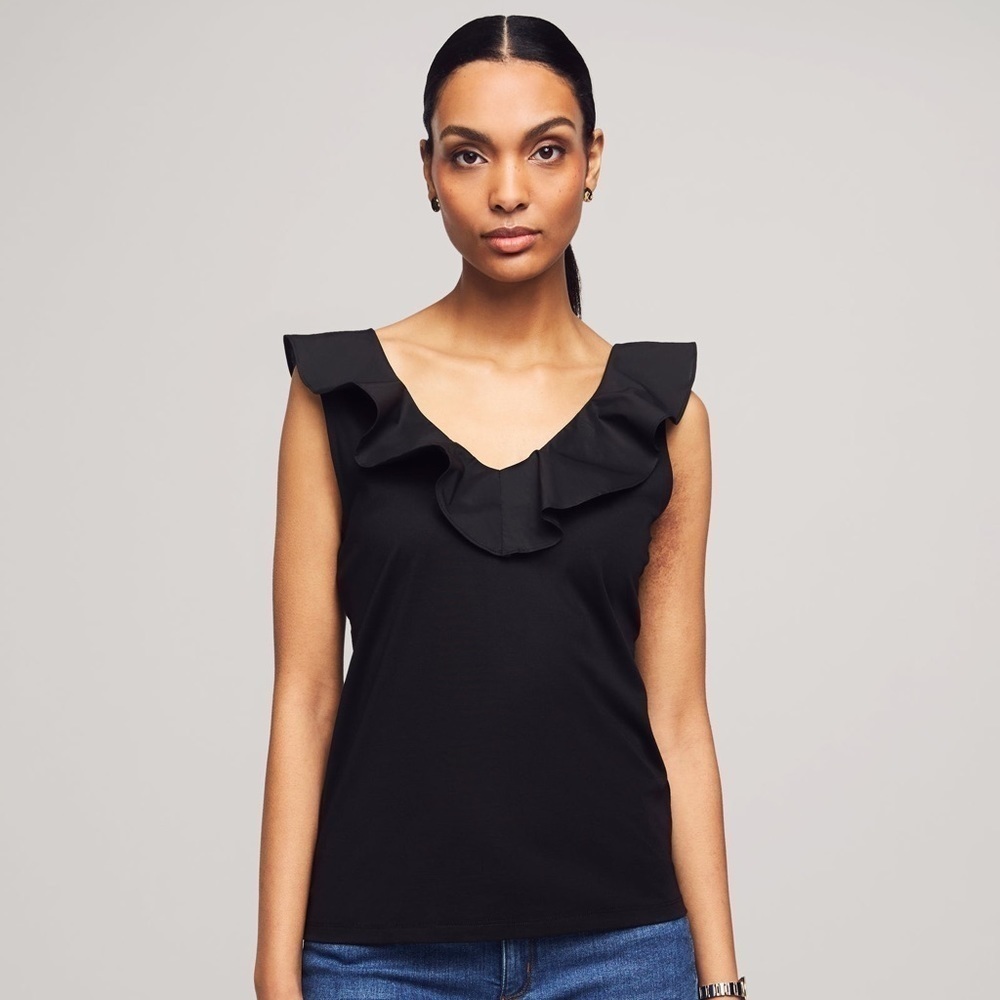 ANNE Klein ruffle tunic tank top